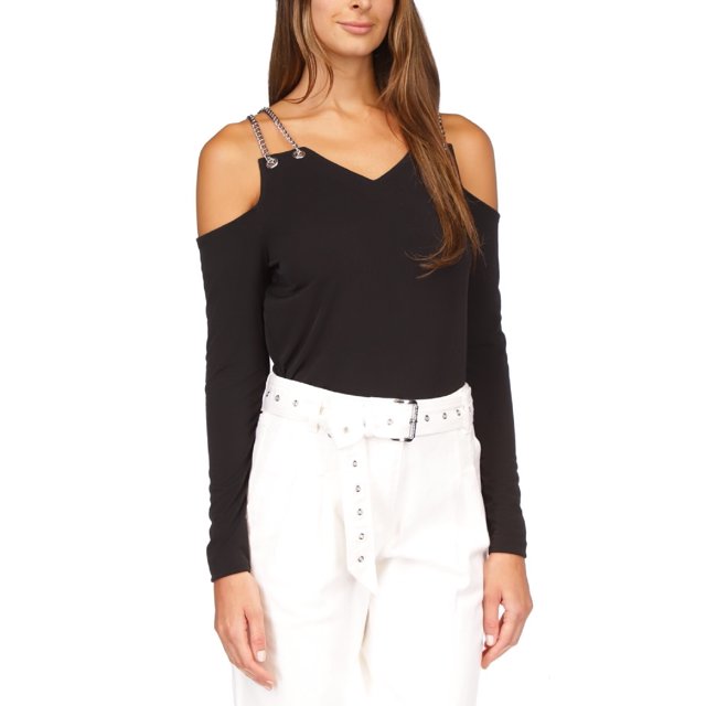 Michael Michael Kors Chain Cold-Shoulder Top