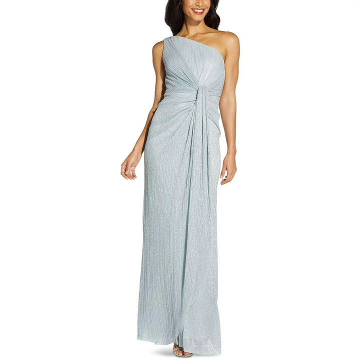 Adrianna Papell Stardust One-Shoulder Gown