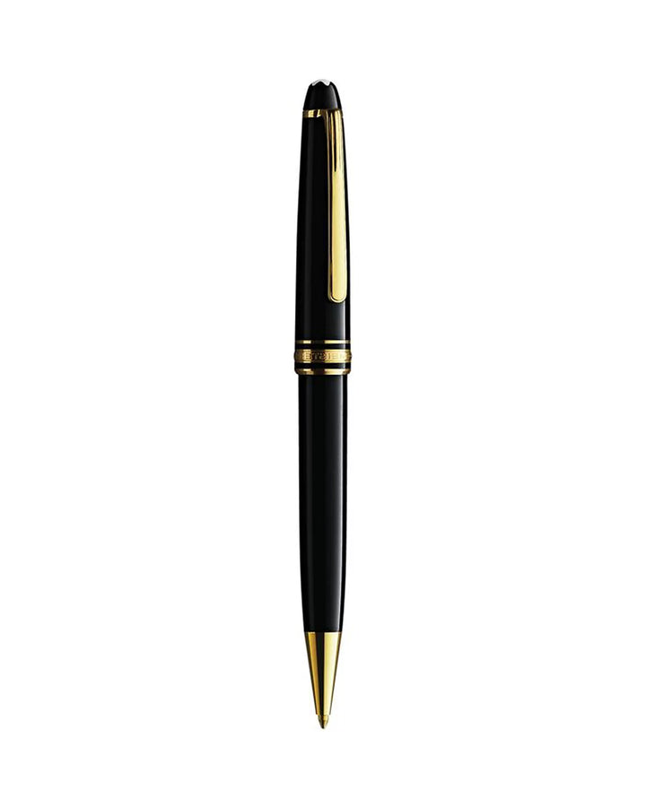 Montblanc Meisterstück Gold-Plated Black Resin Classique Ballpoint Pen