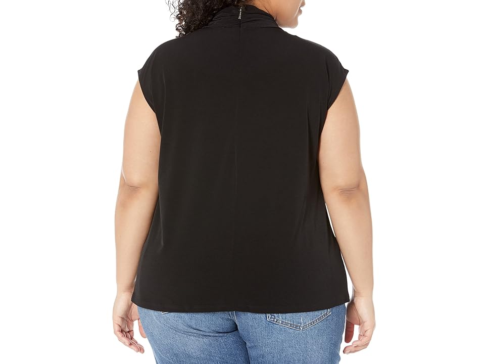 MICHAEL MICHAEL KORS Plus Size Twist-Neck Sleeveless Top