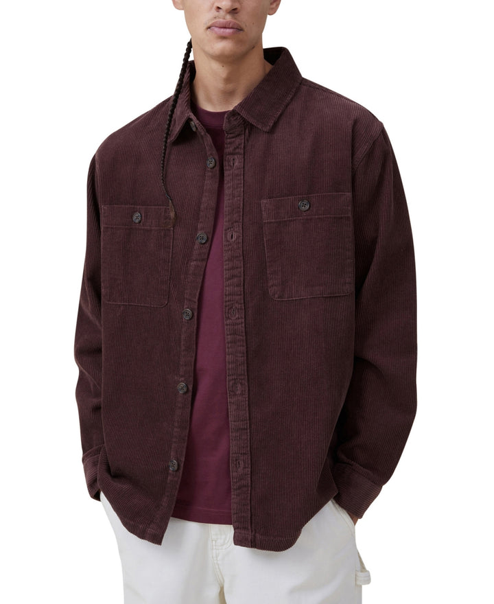 COTTON ON MEN Heavy Long Sleeve Overshirt