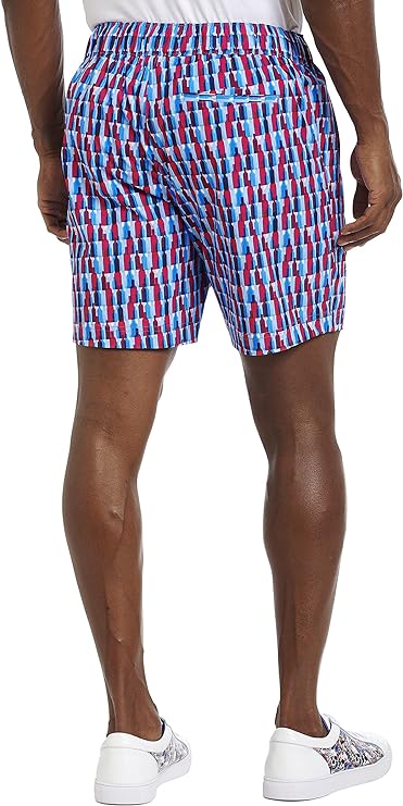 Robert Graham MEN Bottles Up Printed Swim Trunks