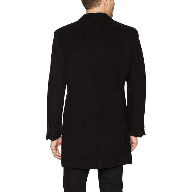 Calvin Klein Men's Prosper Wool-Blend X-Fit Overcoat