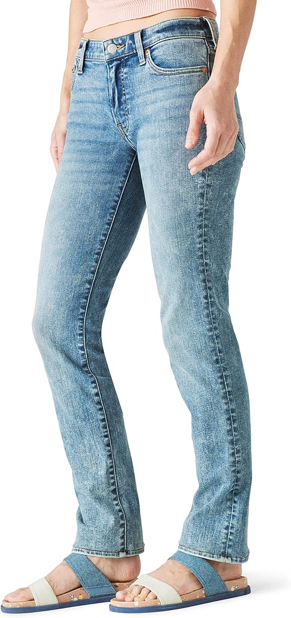 Lucky Brand Sweet Mid Rise Straight-Leg Jeans