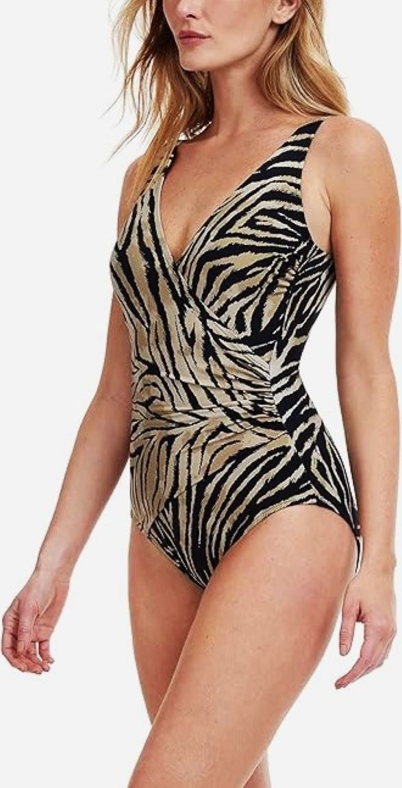 Gottex Wildlife Surplice One Piece Swimsuit