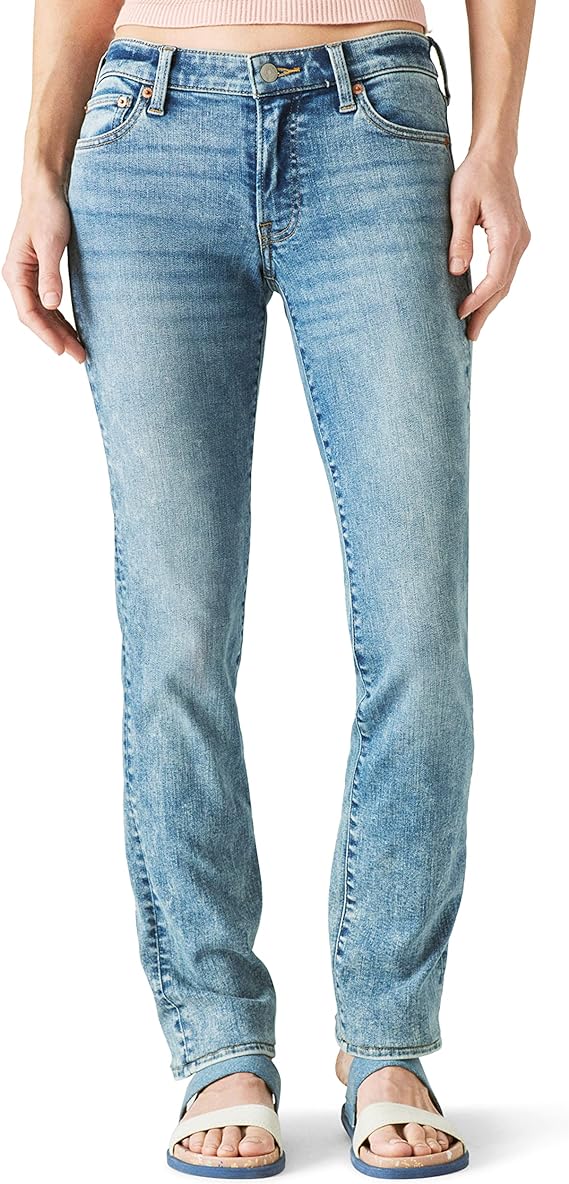 Lucky Brand Sweet Mid Rise Straight-Leg Jeans