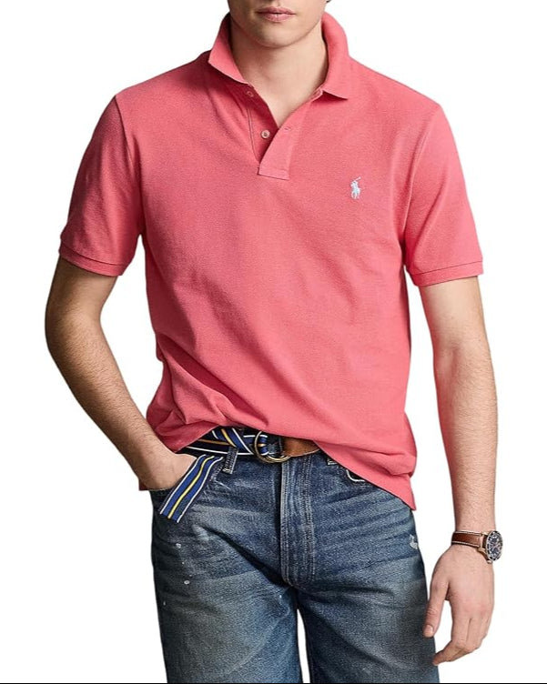 Polo Ralph Lauren Custom Slim Fit Printed Mesh Polo Shirt