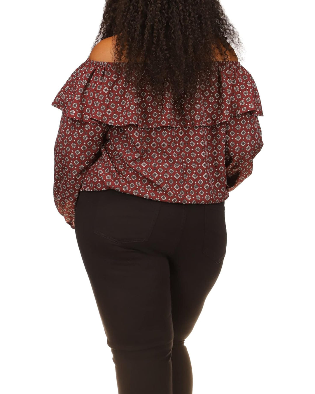 MICHAEL Michael Kors Plus Size Off Shoulder Peasant Top