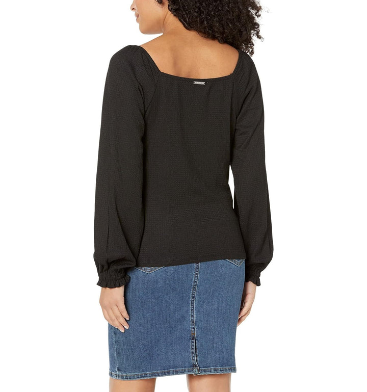 MICHAEL MICHAEL KORS Rouched Puff-Sleeve Top