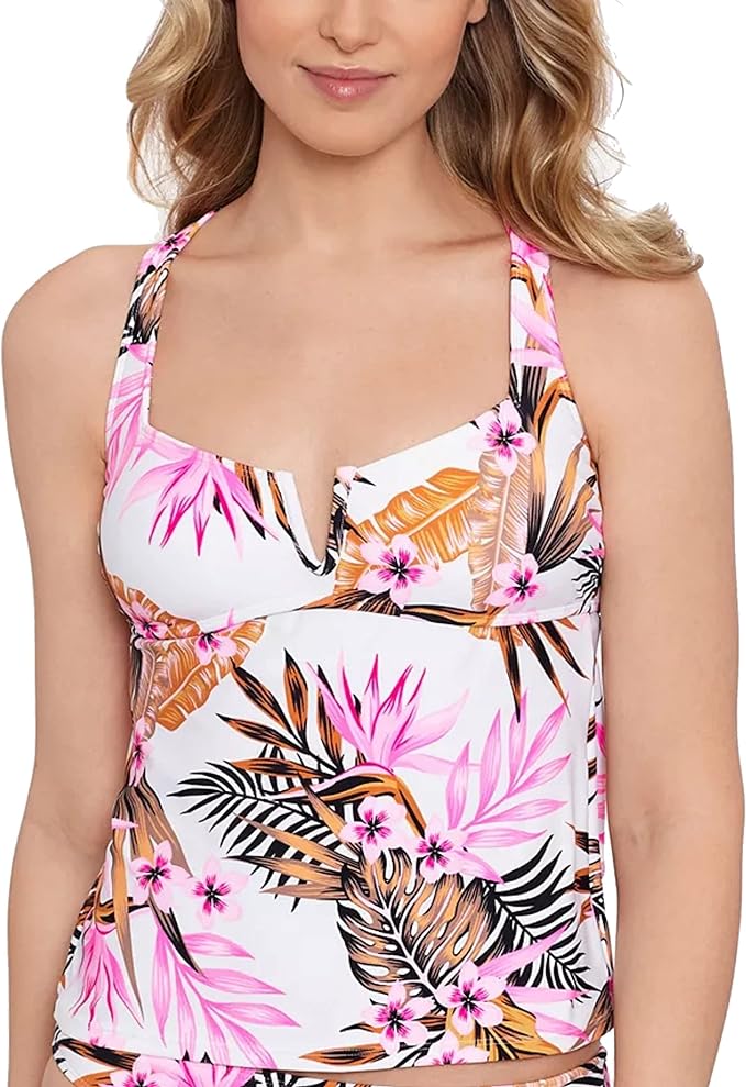 Salt + Cove Tropic Time Printed V-Wire Tankini Top