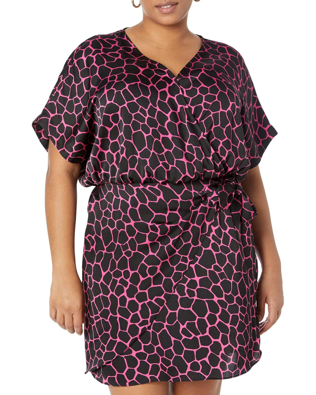 MICHAEL MICHAEL KORS Plus Size Giraffe-Print Wrap Dress
