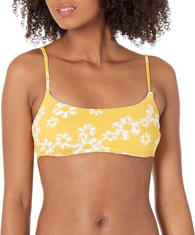 Roxy Flower Lover Reversible-Print Bikini Top