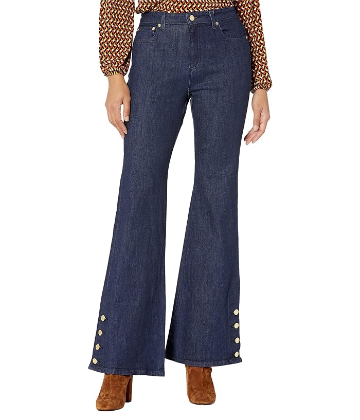 MICHAEL MICHAEL KORS Selma Flared Button-Hem Jeans