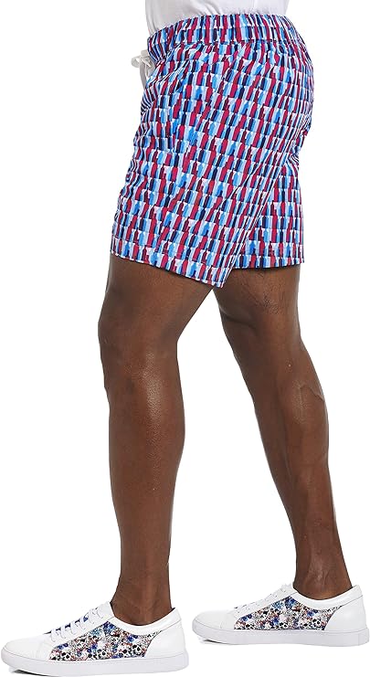 Robert Graham MEN Bottles Up Printed Swim Trunks
