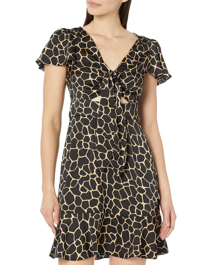 MICHAEL KORS Giraffe Tie Mini Dress