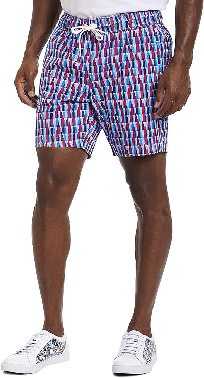 Robert Graham MEN Bottles Up Printed Swim Trunks
