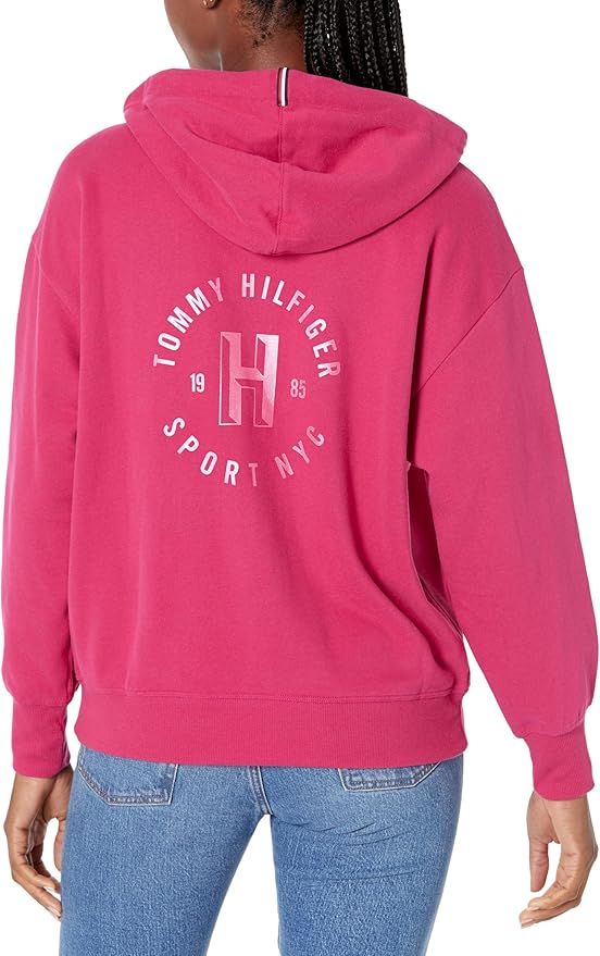 Tommy Hilfiger Sport Zip-Front Logo Hoodie