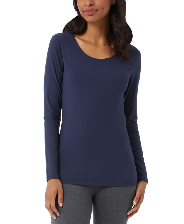 32 Degrees Scoop-Neck Long-Sleeve Top