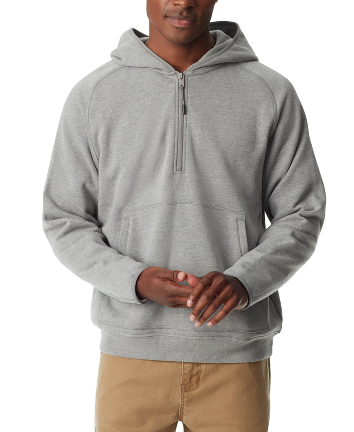 BASS OUTDOOR MEN Quarter-Zip Long Sleeve Hoodie