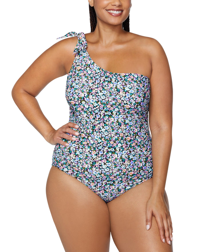 Raisins Curve Trendy Plus Size Marita Floral One-Piece Swimsuit
