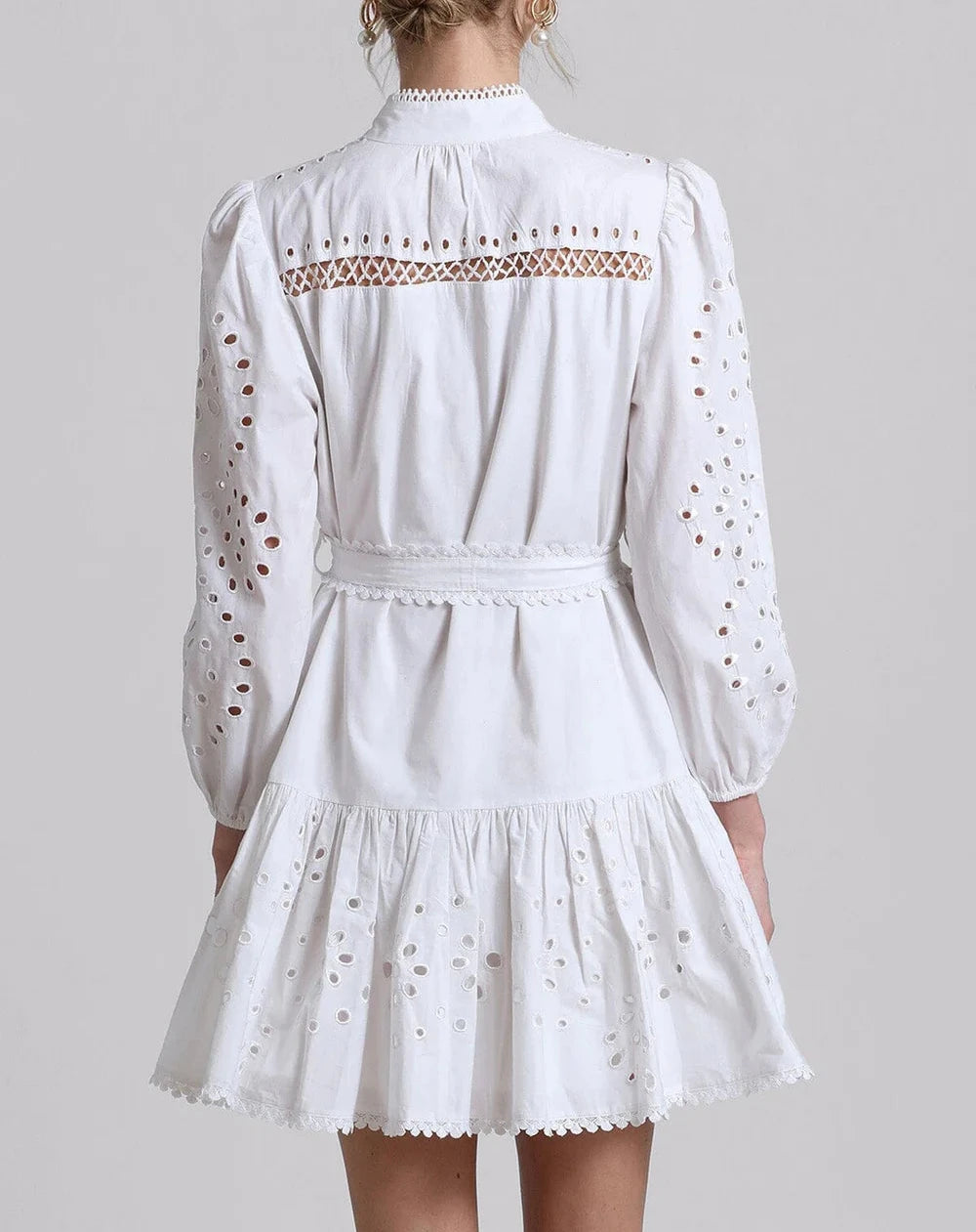 Avec Les Filles Broderie Anglaise Cotton Shirtdress