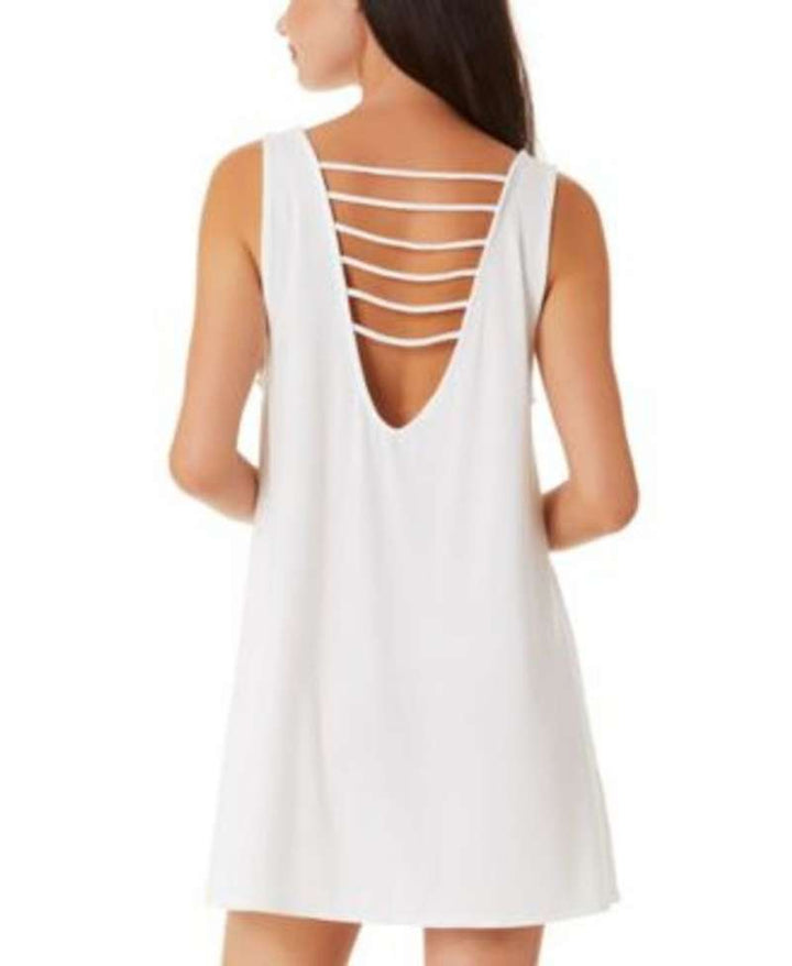 California Waves Juniors' Strappy Swim Cover-Up Dress