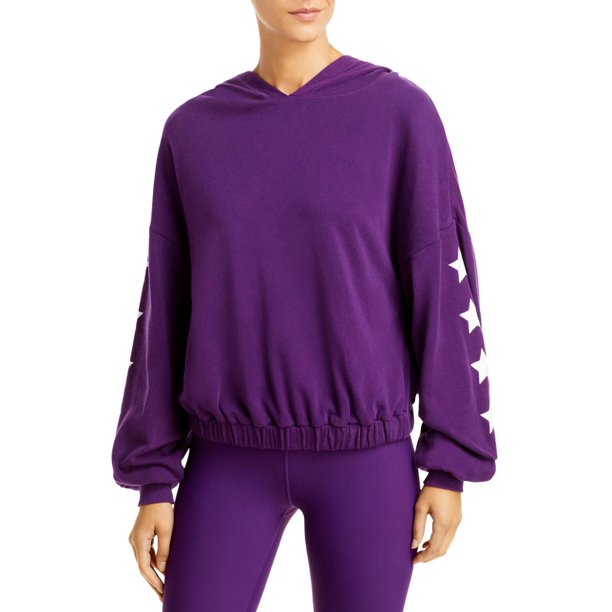 AQUA Athletic Star Sleeve Hoodie