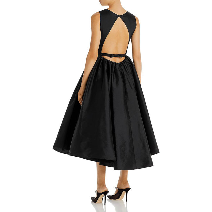 Amsale Taffeta Fit and Flare Dress