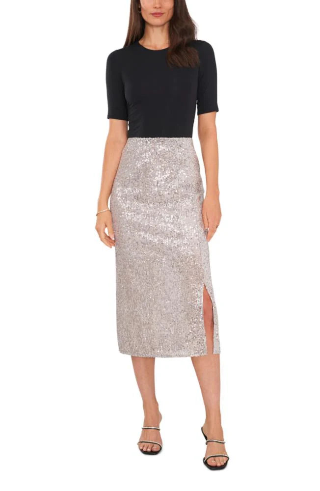 VINCE CAMUTO Sequined Midi Skirt