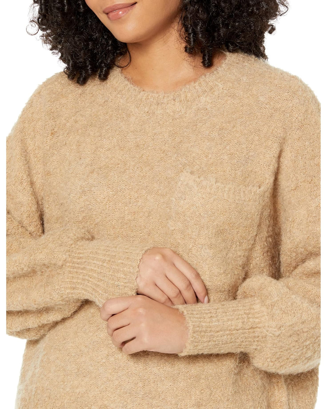 Vince Camuto Bocle Sweater with Chest Pocket