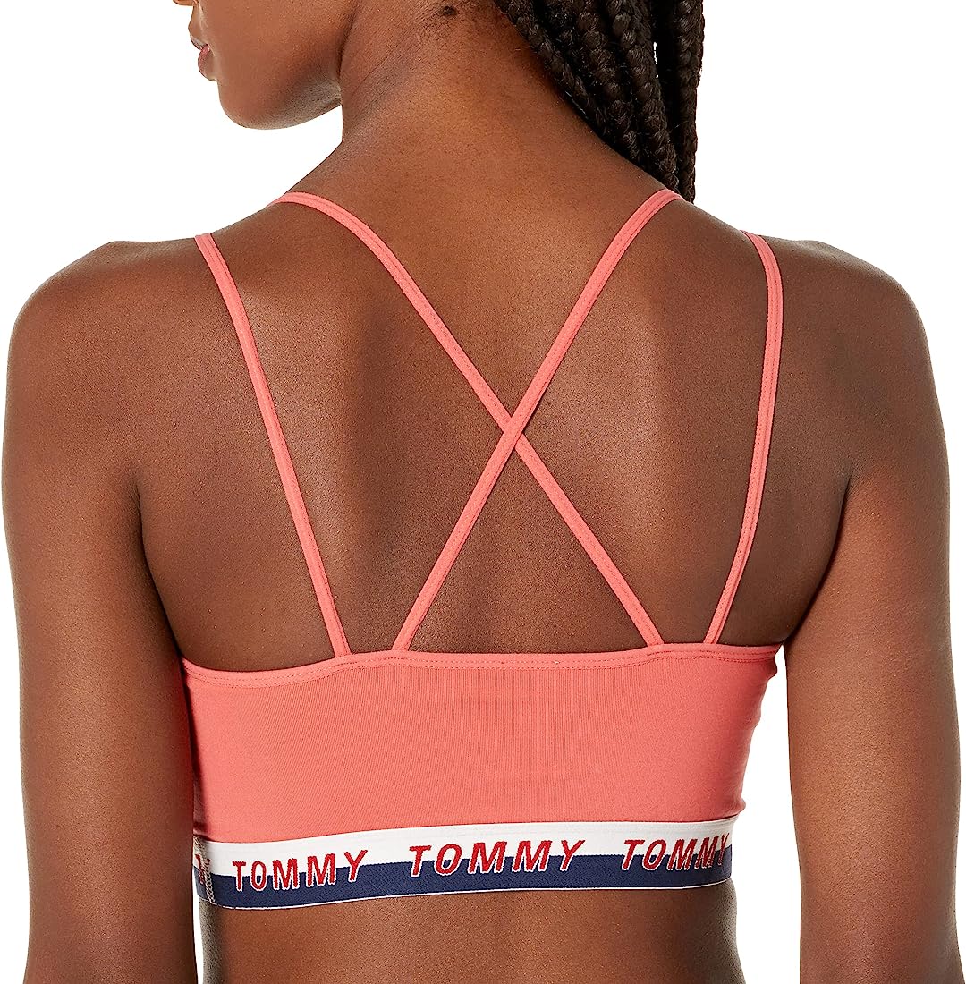 Tommy Hilfiger Sport Strappy Logo-Band Low Impact Sports Bra