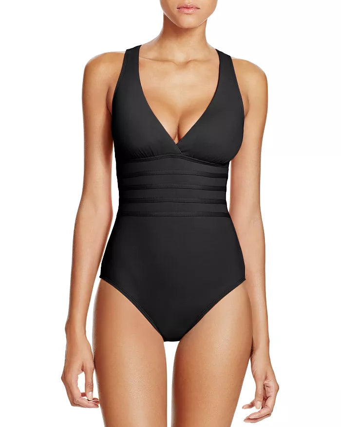 La Blanca Multistrap Cross Back One Piece Swimsuit