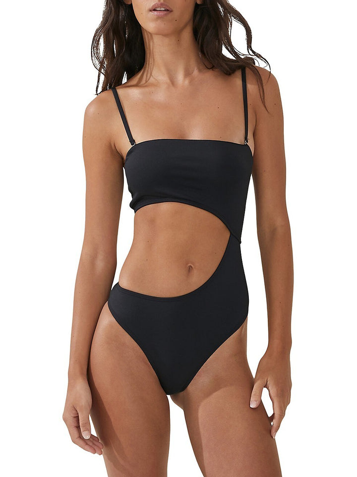 COTTON ON Strapless Cutout Brazilian One-Piece Swimsuit