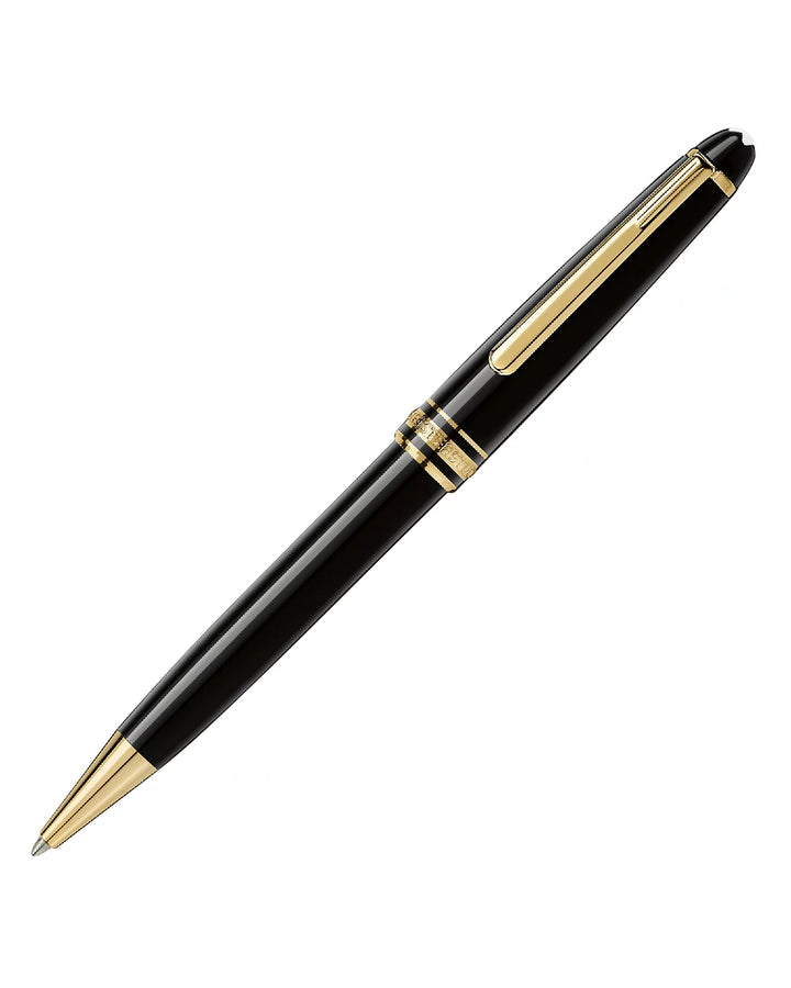 Montblanc Meisterstück Gold-Plated Black Resin Classique Ballpoint Pen