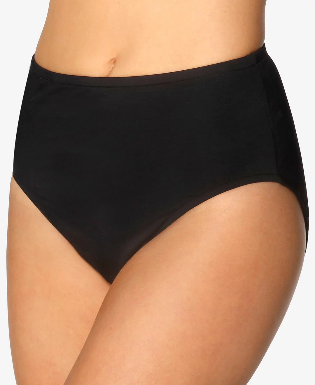 Miraclesuit Solid Basic High-Waist Tummy-Control Bikini Bottoms