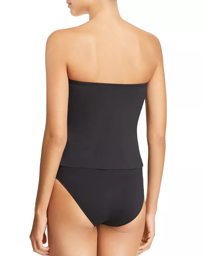 VINCE CAMUTO Draped Bandeau Tankini Top