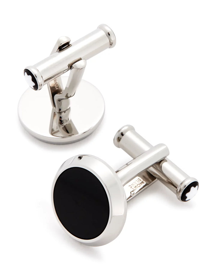 Montblanc Meisterstück Onyx Inlay Round Cufflinks