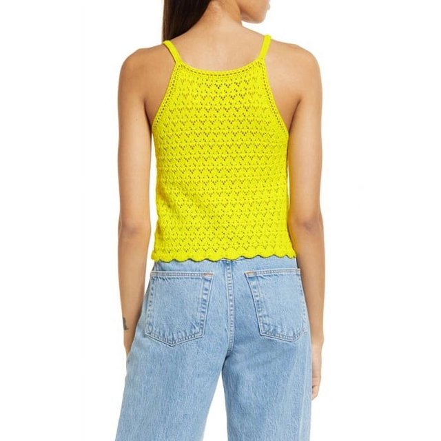 FRENCH CONNECTION Nora Crochet Cotton Tank Top