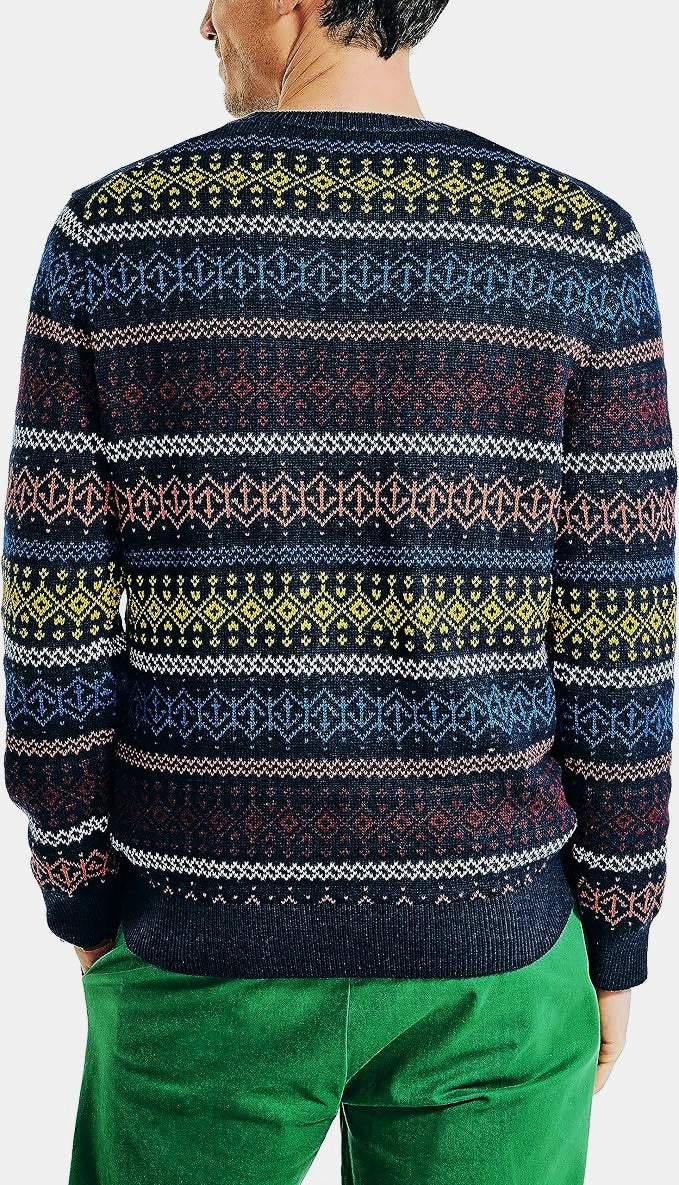 Nautica MEN Fair Isle Crewneck Sweater