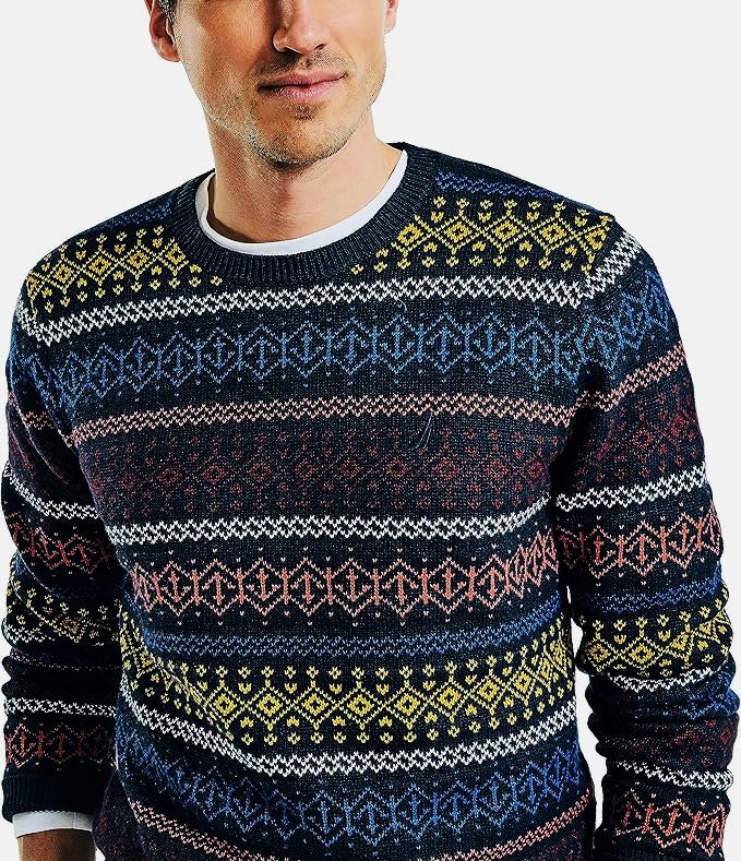 Nautica MEN Fair Isle Crewneck Sweater