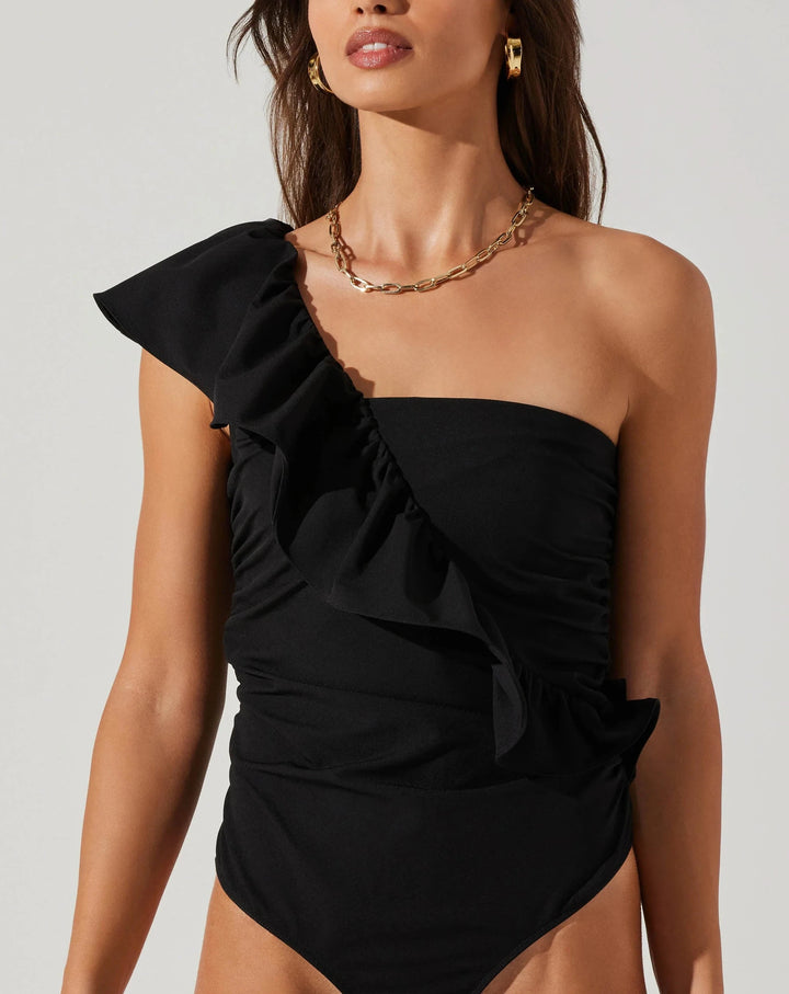 ASTR The Label Malena One Shoulder Bodysuit