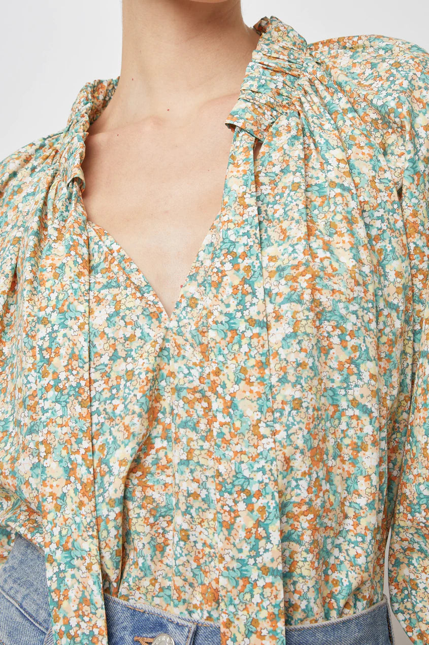 Rails Amal Relaxed Tie Neck Top