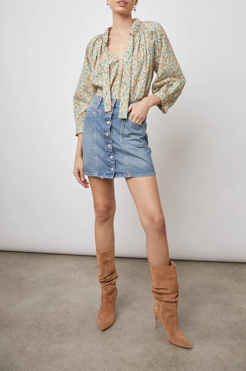 Rails Amal Relaxed Tie Neck Top