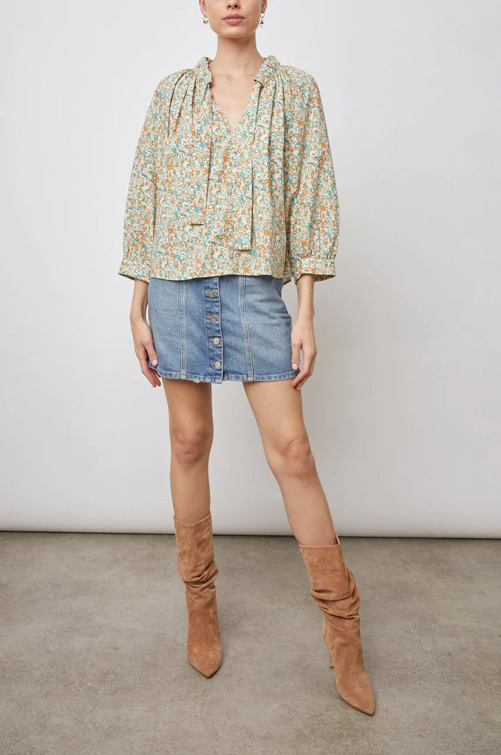 Rails Amal Relaxed Tie Neck Top