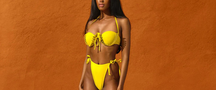 Andrea Iyamah Fula Ruffle Underwire Bikini Top