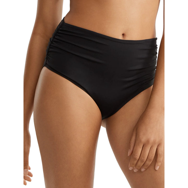 Anne Cole High Waist Shirred Swim Bottom