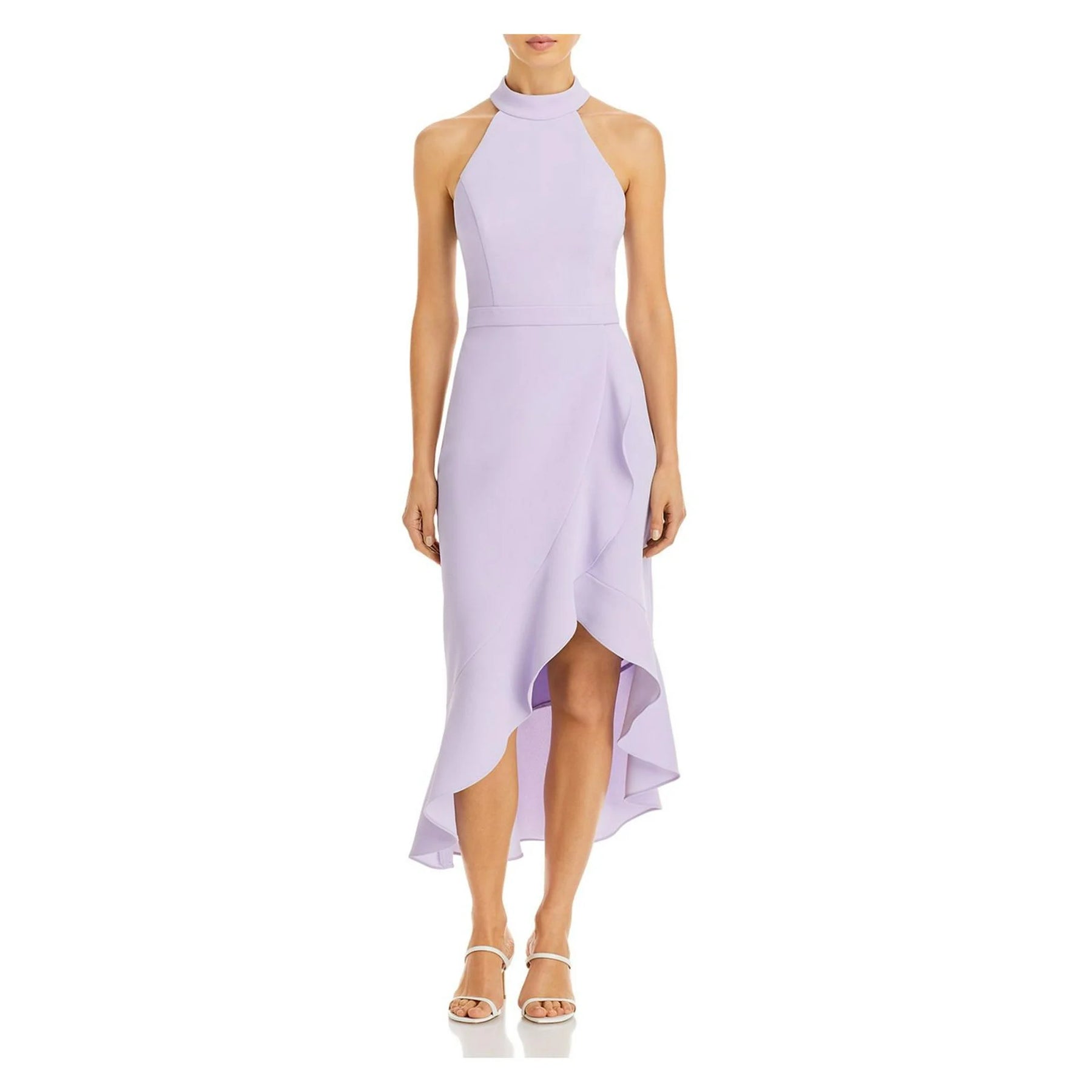 aqua ruffled midi halter dress Cici Halterneck Ruffle Maxi Dress Aqua