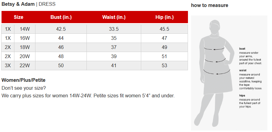 Betsy & Adam Plus Size Drape-Back Bodycon Dress