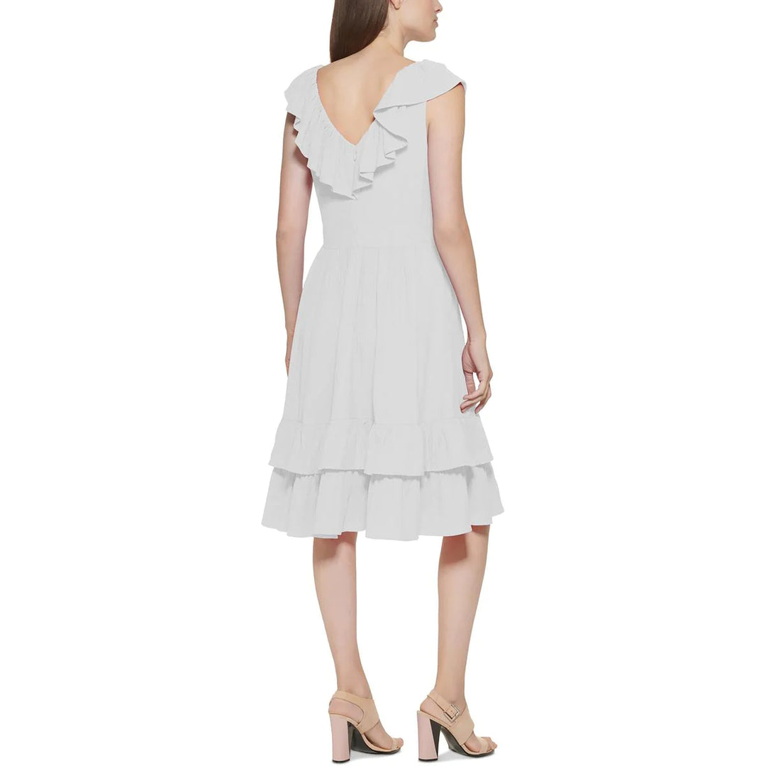 Calvin Klein Ruffled A-Line Dress