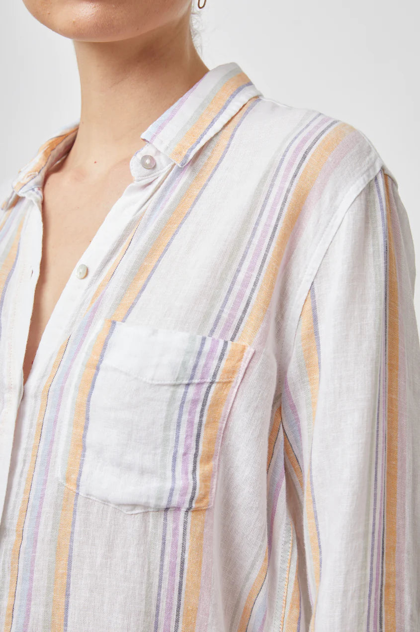 Rails Charli Stripe Linen-Blend Button-Up Shirt